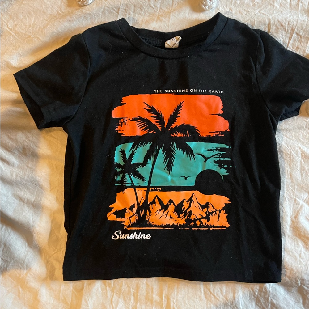 Boys Graphic Palm Tree Sunset T-Shirt